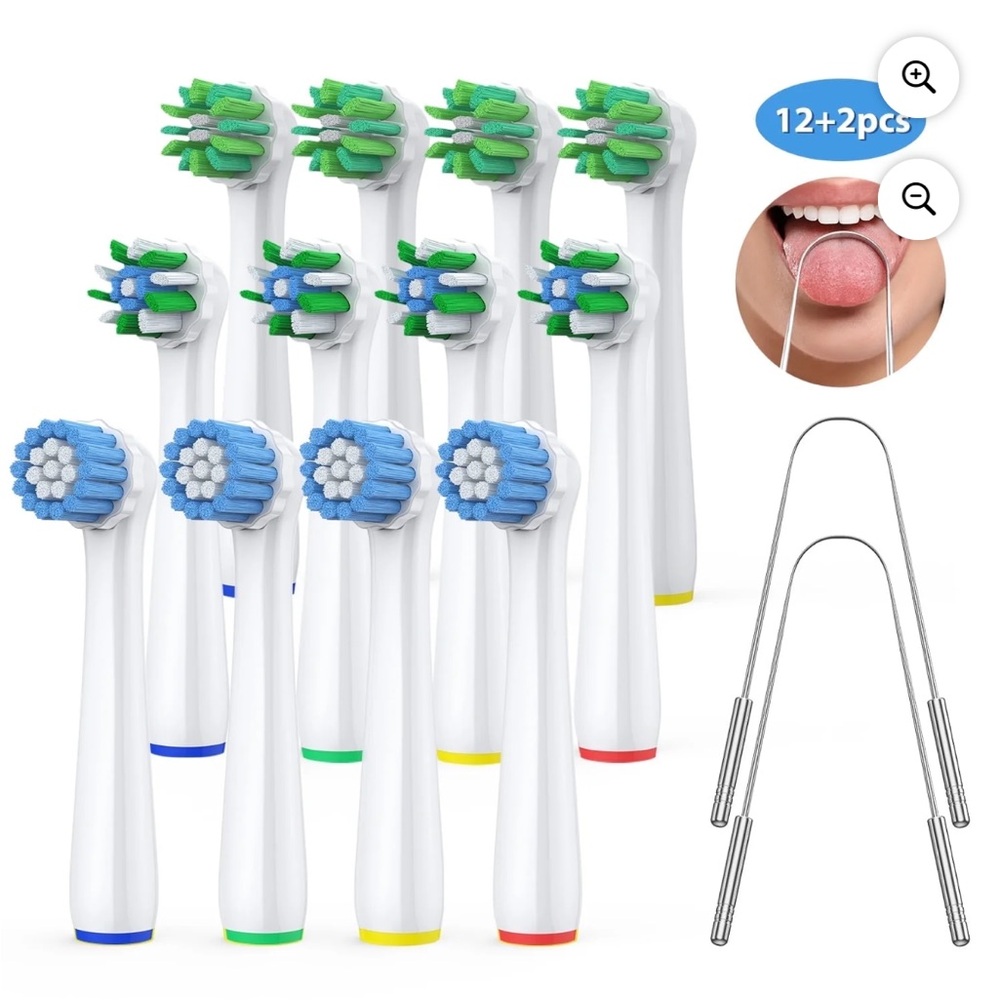 Replacement Electric Toothbrush Heads Compatible with Oral-B